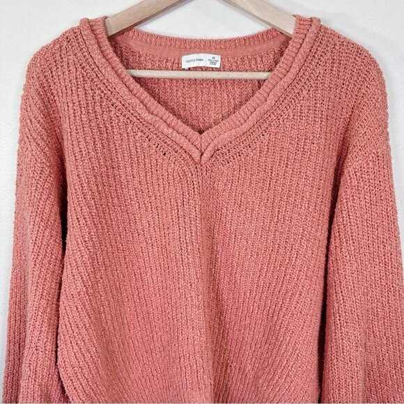 Gentle Fawn Women’s Chunky Knit Dusty Rose Sweater - Picture 6 of 16